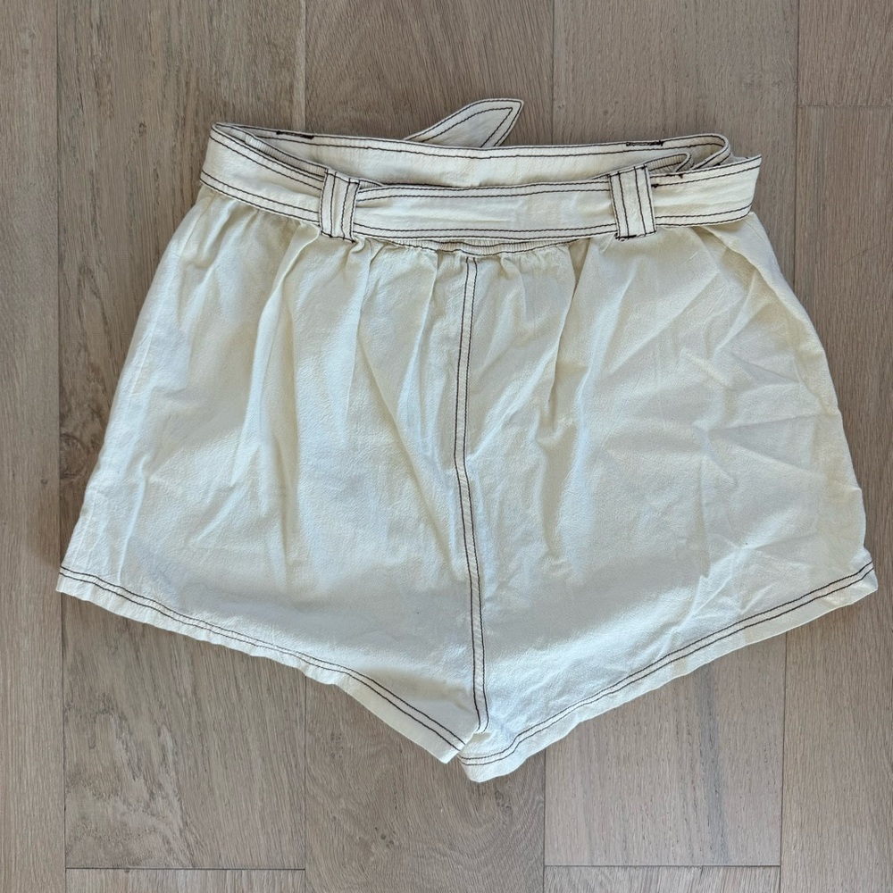 NWT Free People Ynez Retro Shorts Bone Size XL - Picture 2 of 5